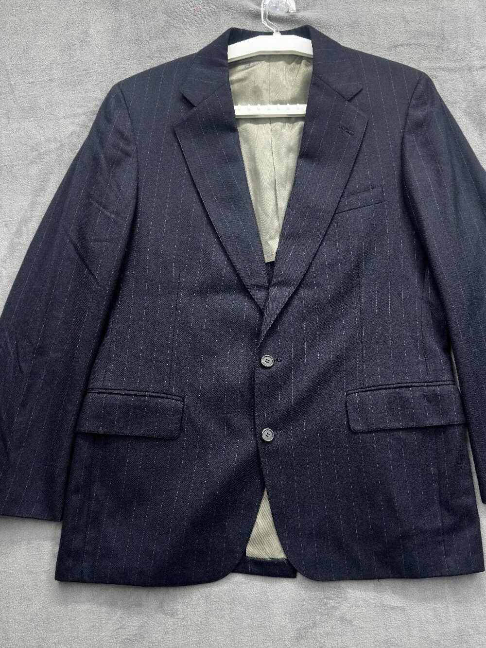 Cricketeer Frederick & Nelson Blazer Navy Pinstripe 100% Pure Wool Tailored USA - Picture 7 of 16
